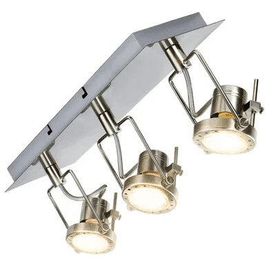 DLLT's Flexible 3-Light LED Ceiling Track Fixture for Modern Spaces