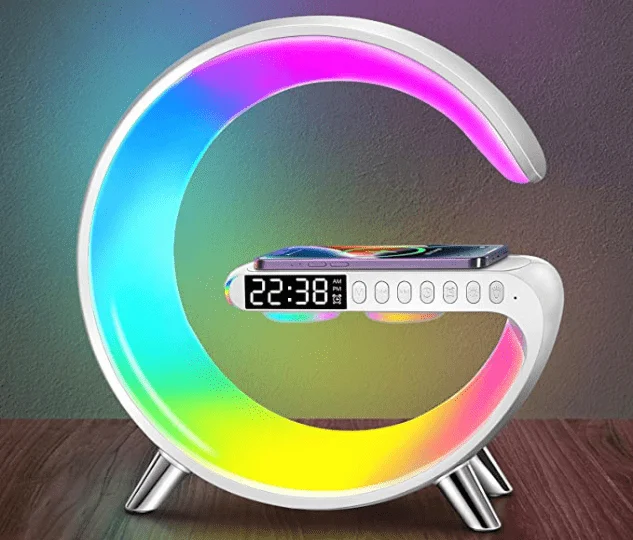 UGOSELEC Smart Sound Machine & Light Alarm Clock with App Control and Wireless Charger