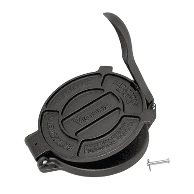 Victoria Cast Iron Tortilla Press with Flaxseed Oil Seasoning