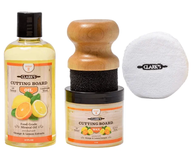 Care your wood cutting board with Cutting Board Oil and Wax with Natural Citrus Extract