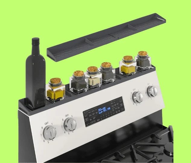 Cyannrio's Magnetic Spice Shelf for Stove Top