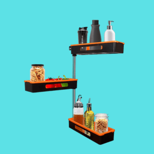 3 Layer Kitchen Finishing Frame Wall Mounted Spice Rack
