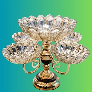Fruit Bowl Crystal Glass Multi-layer
