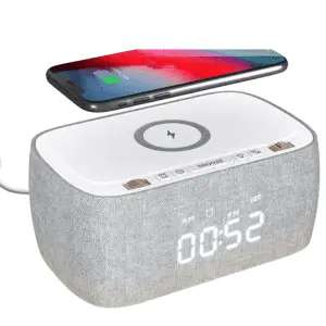 Alarm Clock with Wireless Charger