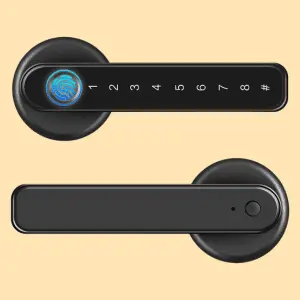 Fingerprint Smart Door Lock with Keypad Handle
