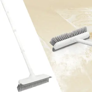 2 in 1 Tiles Cleaning Brush Bathroom Floor Scrub with Long Handle