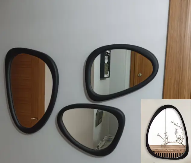 Artisanal Reflections: Handmade Irregular Mirrors for Decorative and Asymmetric Charm!