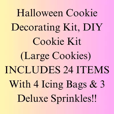 Halloween cookie decorating kit Halloween kitchen decor