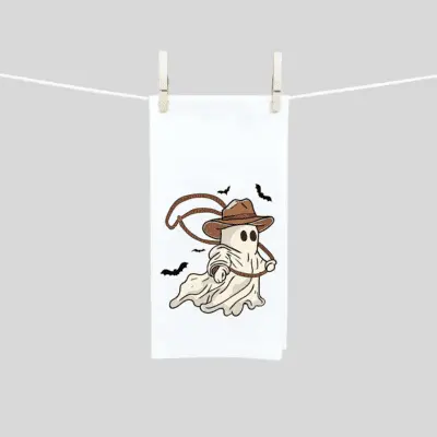 Halloween tea towels kitchen decor