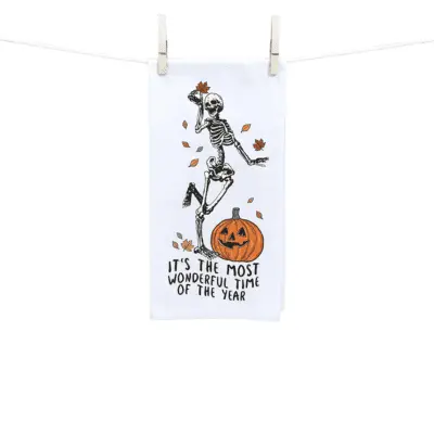 Halloween tea towels kitchen decor