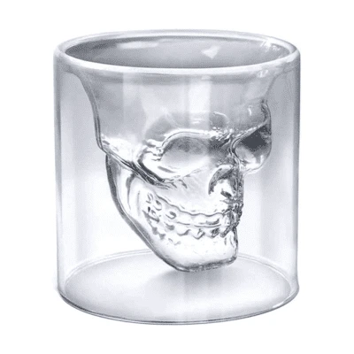 Pumpkin and Skull Shaped Drinking Glasses